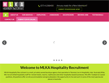 Tablet Screenshot of mlkarecruitment.com.au